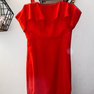Red off the shoulder Dress the Population dress